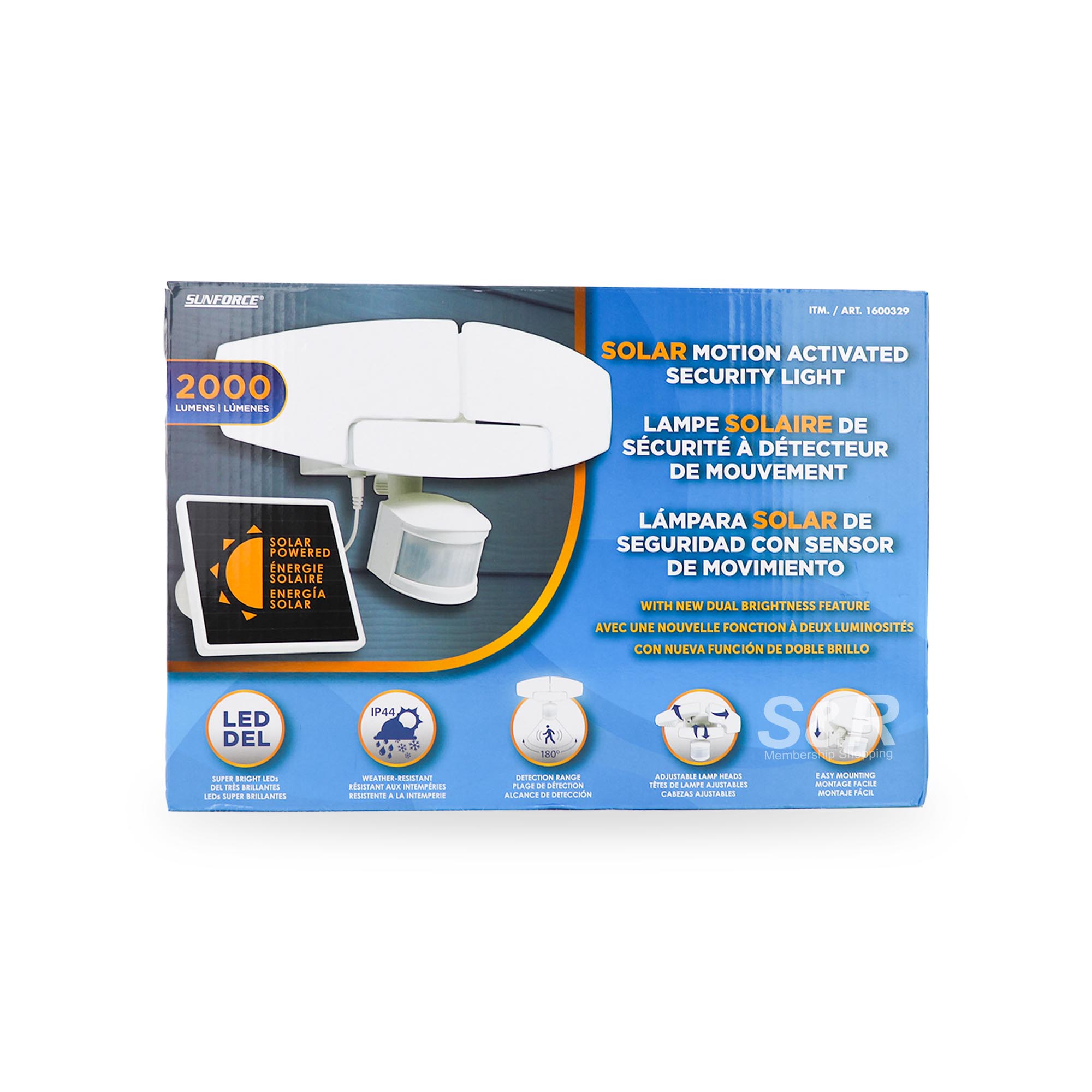 Sunforce 2000 Lumens Solar Motion Activated Security Light 1pc